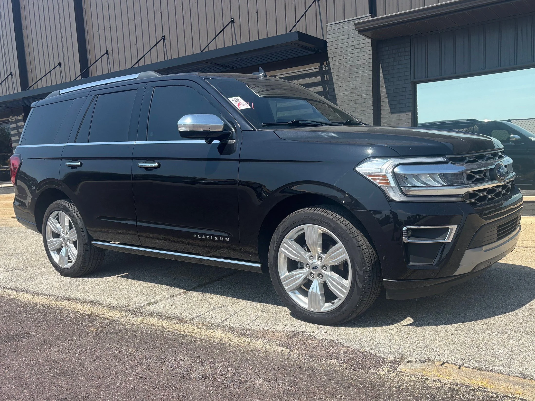 Used 2024 Black Metallic Ford Platinum image 3