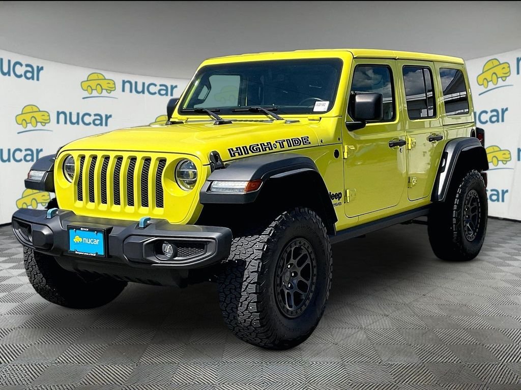 Used 2022 Yellow Jeep Unlimited High Tide image 3