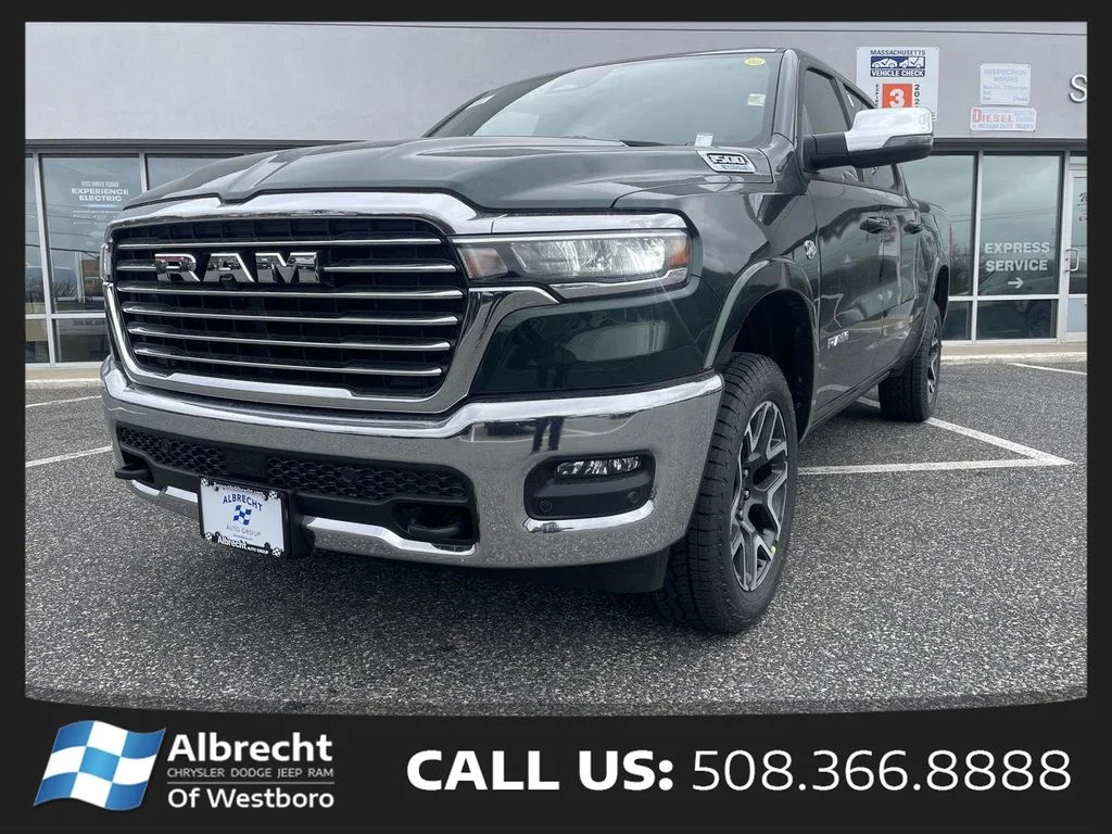 New 2026 Serrano-Green Metallic Exterior Paint RAM Laramie image 1