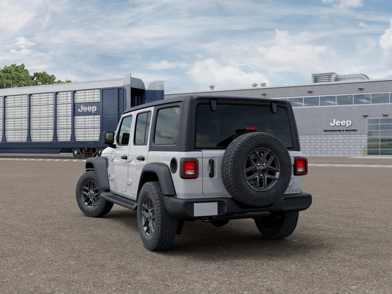 New 2026 Bright White Clear-Coat Exterior Paint Jeep Sport S image 18