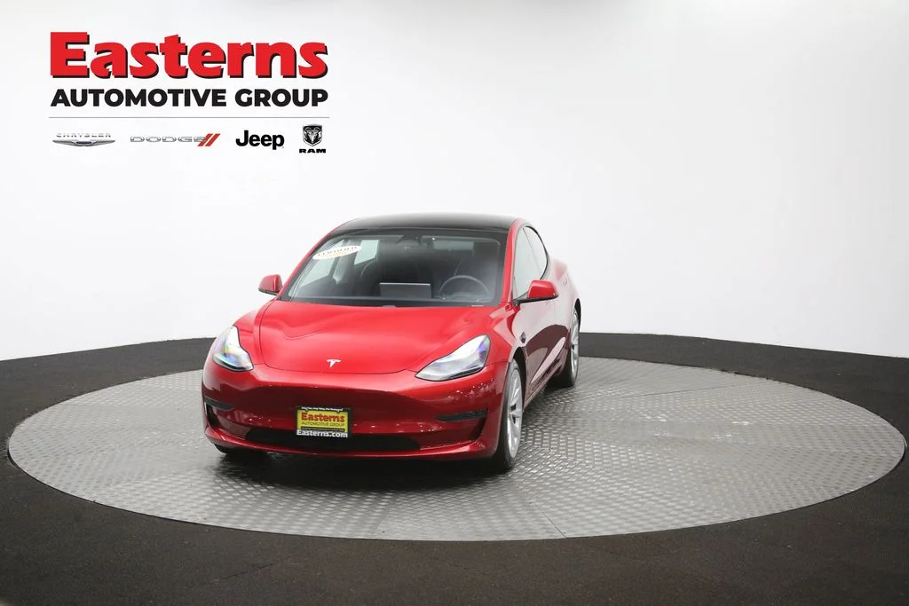 Used 2021 Red Tesla Standard Range Plus image 46