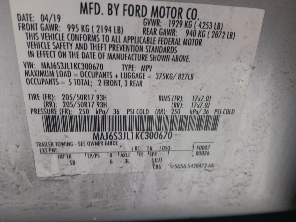 Used 2019 Silver Ford SES image 10