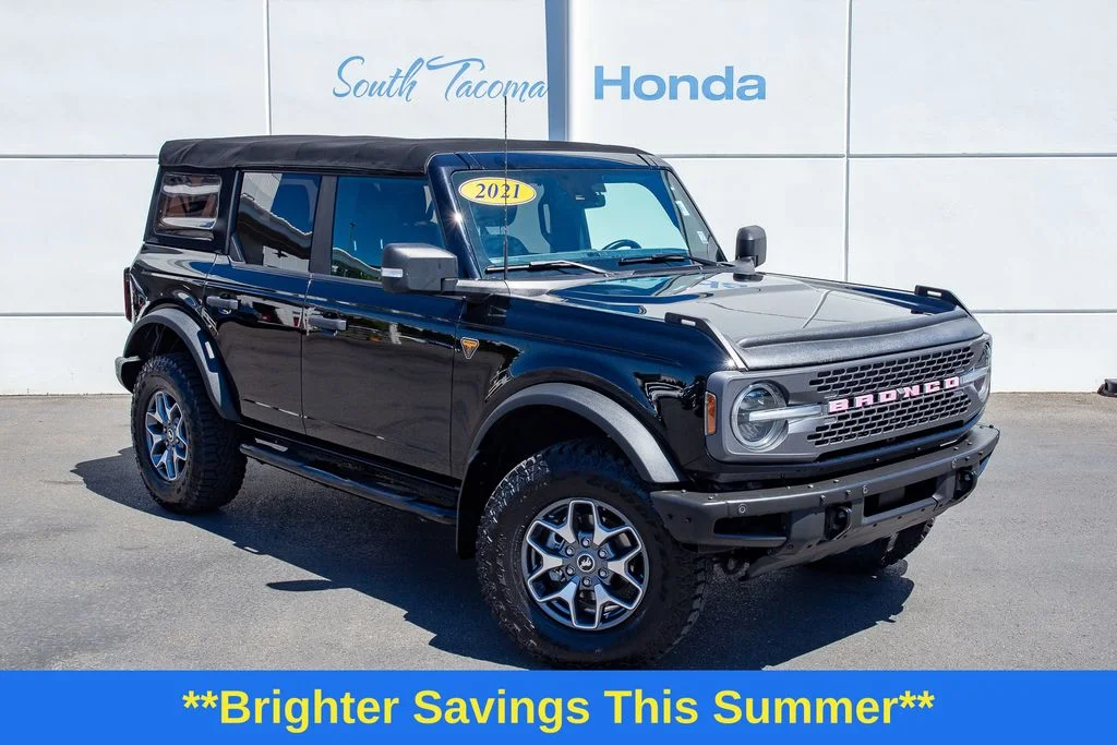 Used 2021 Shadow Black Ford 4WD Badlands image 1