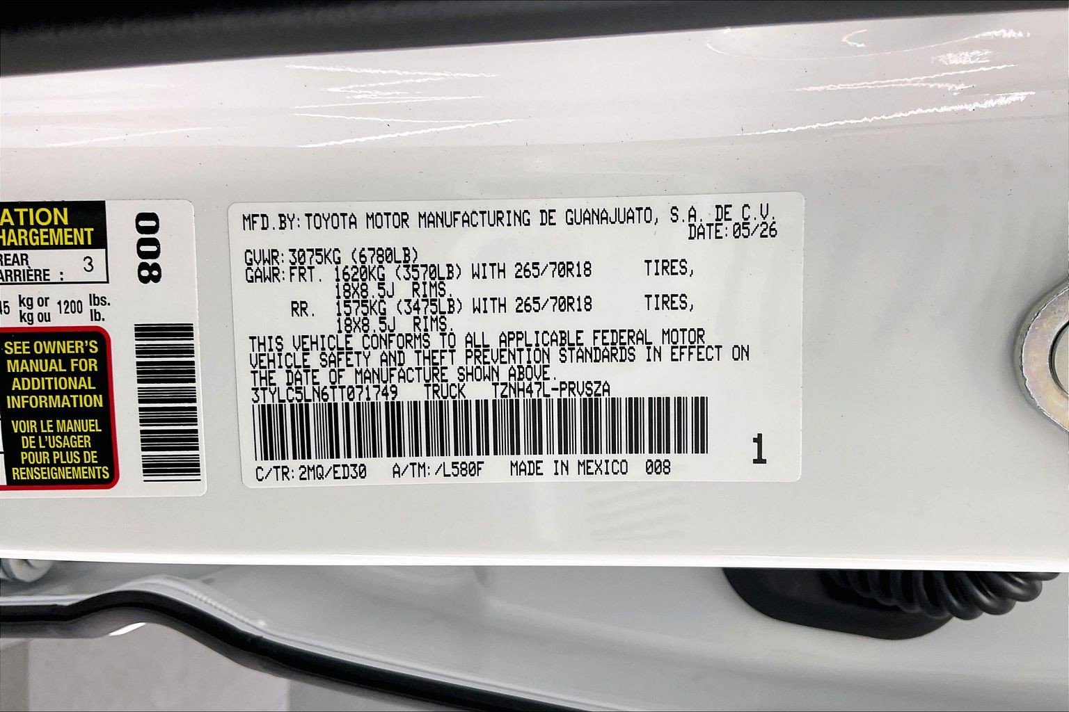 New 2026 Ice Cap with Black roof Toyota TRD Pro image 20