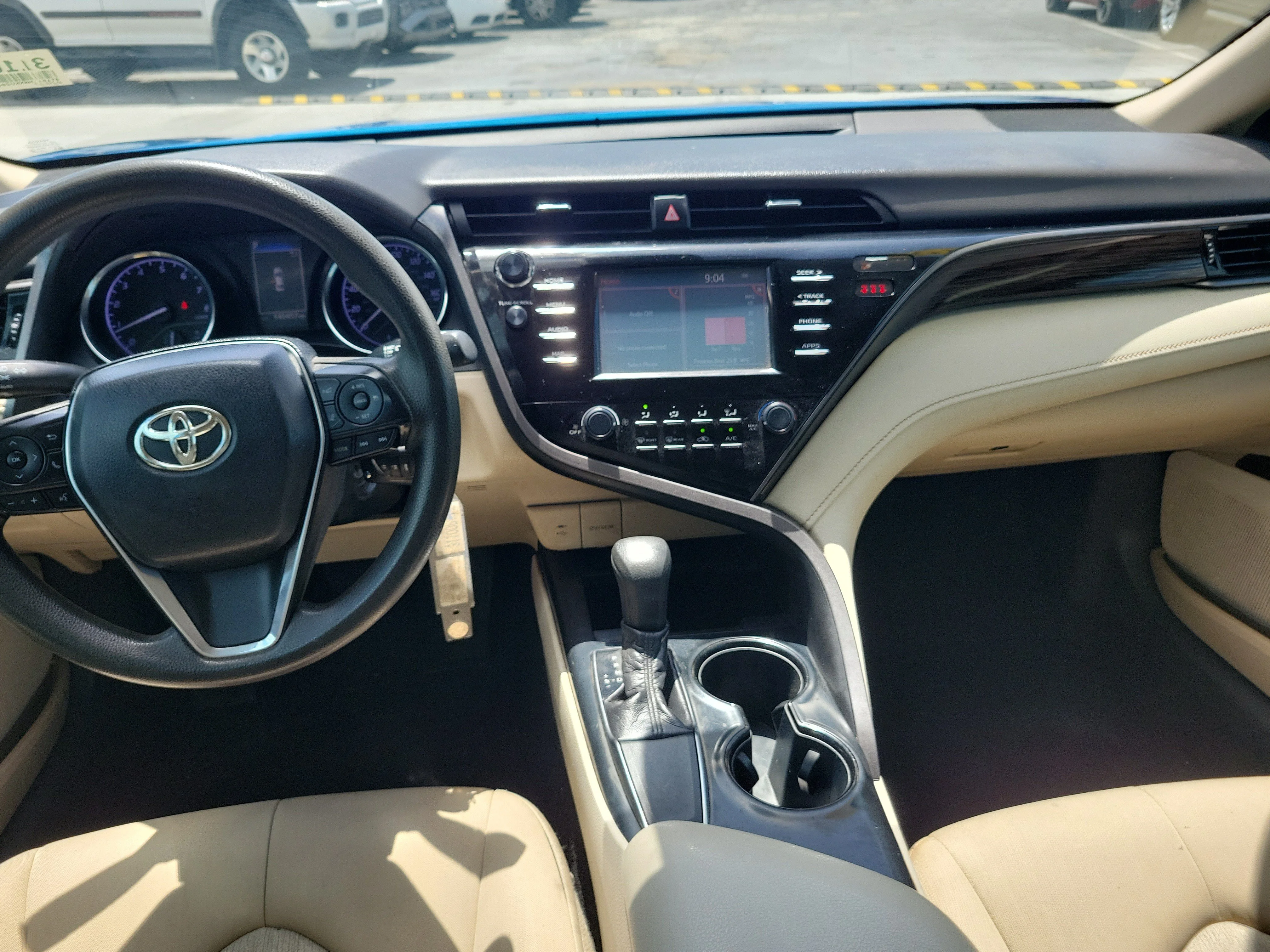 Used 2019 Blue Streak Metallic Toyota LE image 14