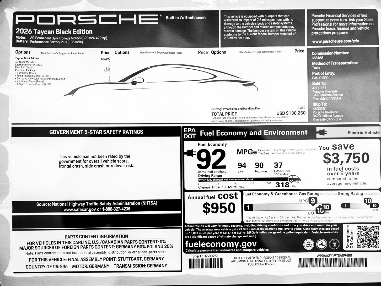 New 2026 JET BLACK Porsche Black Edition image 27