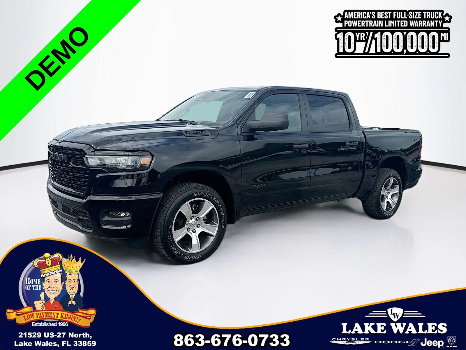 New 2026 Diamond Black Crystal Pearl-Coat Exterior Paint RAM  image 2