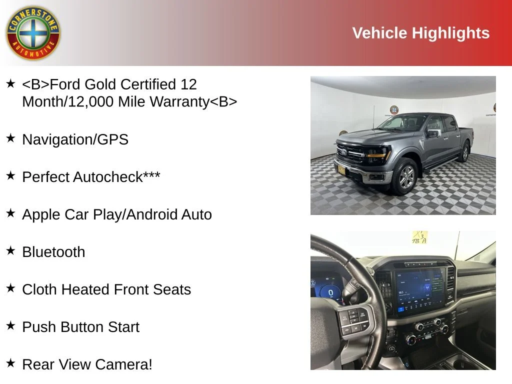 Used 2024 Ford F-150 XLT with VIN 1FTFW3LD6RFA99006 for sale in Elk River, Minnesota