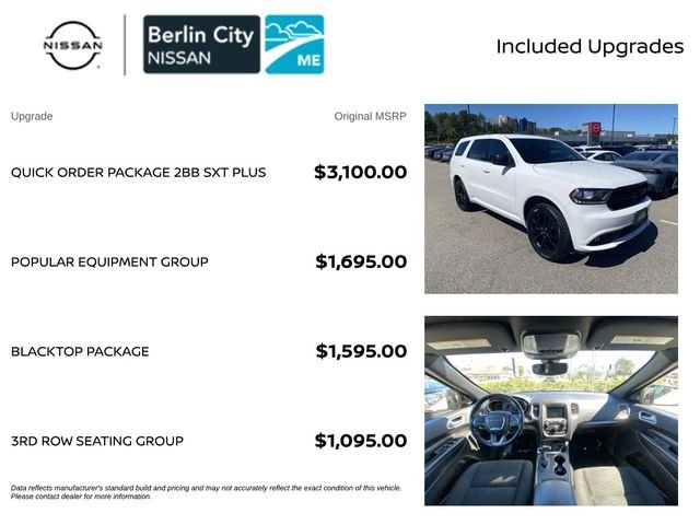 Used 2020 White Dodge SXT Plus image 4