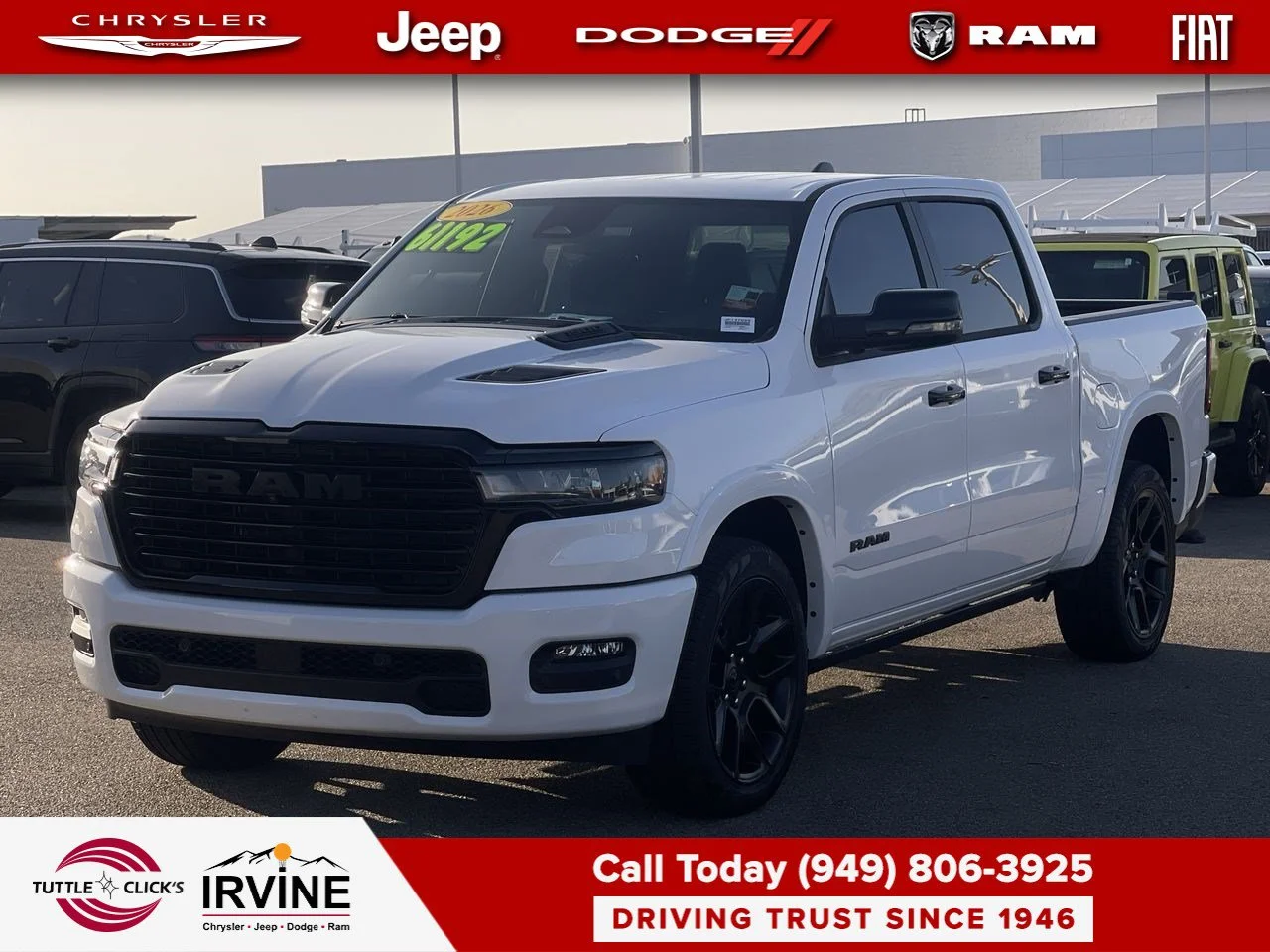 Used 2026 Bright White Clearcoat Ram Laramie image 12