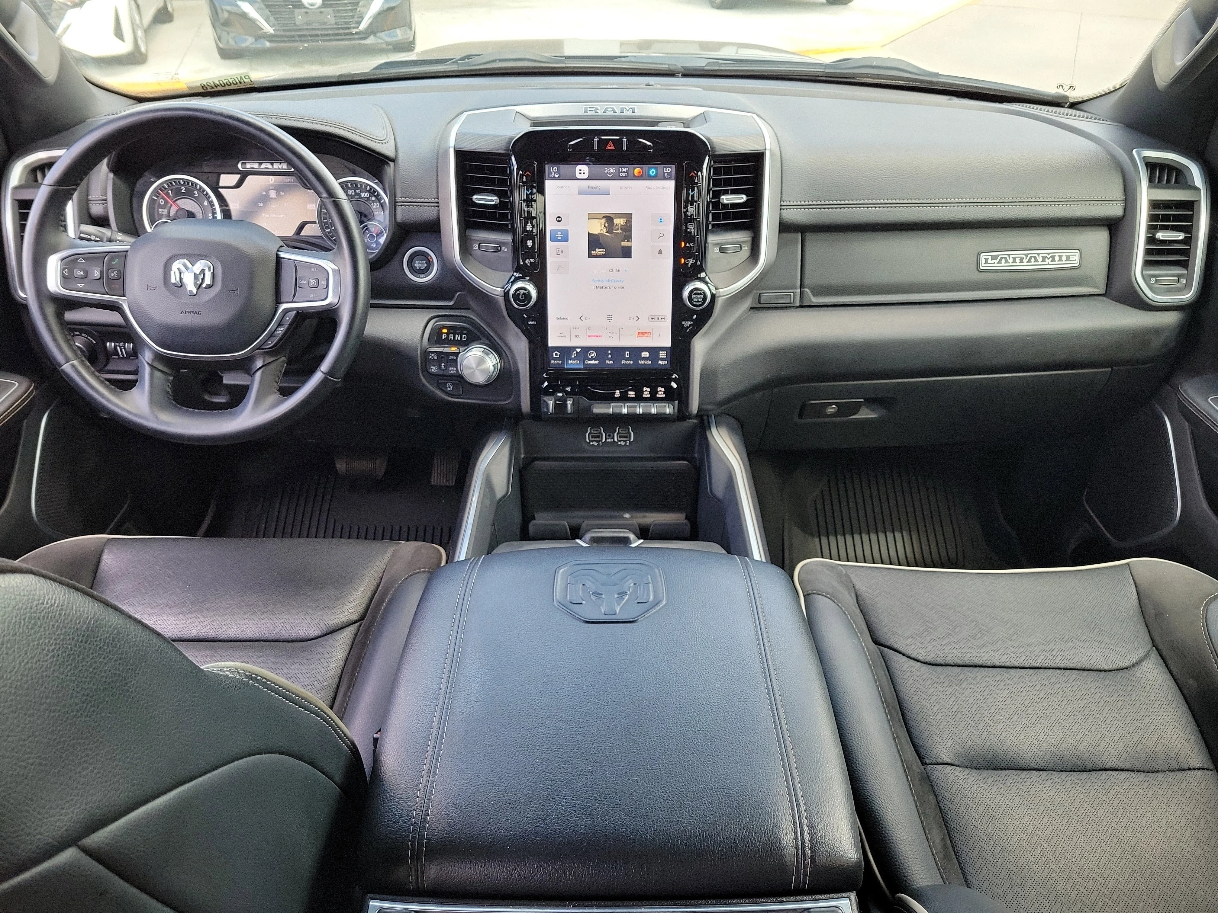 Used 2023 Diamond Black Crystal Pearlcoat Ram Laramie image 16