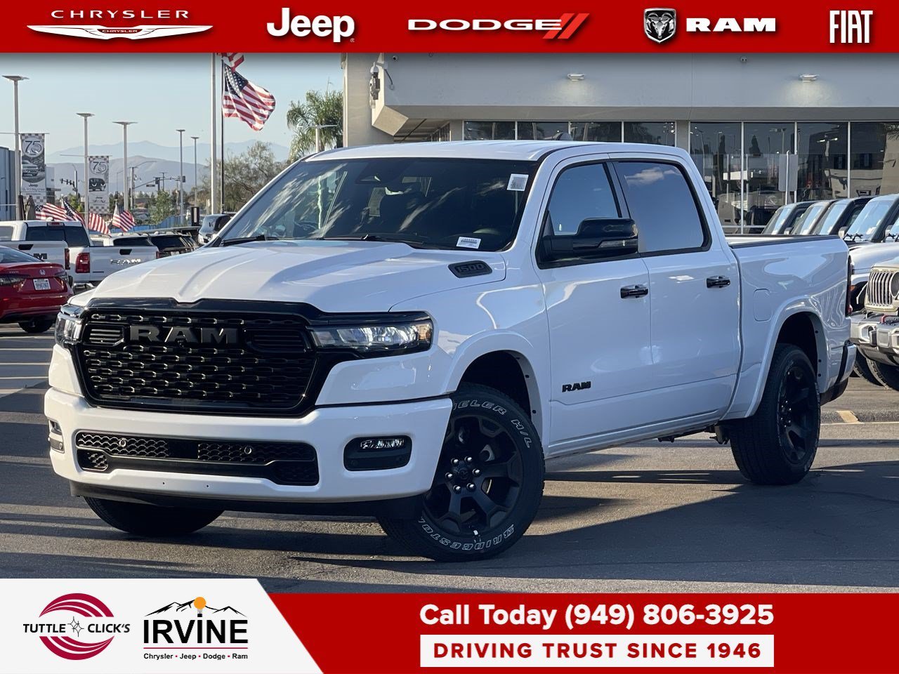 New 2026 Bright White Clearcoat RAM Big Horn image 1