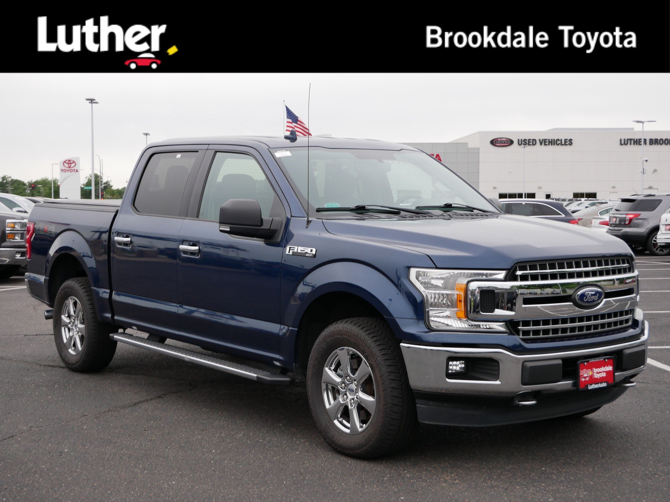 Used 2018 Blue Jeans Metallic Ford XLT image 1