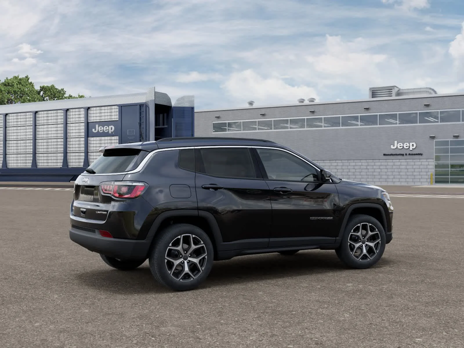 New 2026 Diamond Black Crystal Pearlcoat Jeep Limited image 4