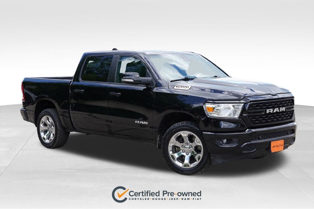 Certified Used 2022 Diamond Black Crystal Pearlcoat Ram Big Horn image 1