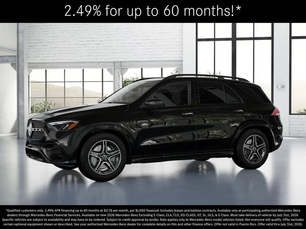 New 2026 Obsidian Black Metallic Mercedes-Benz GLE 350 image 79