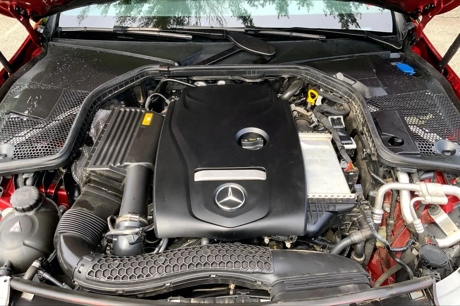 Used 2018 designo Cardinal Red Metallic Mercedes-Benz C 300 image 32
