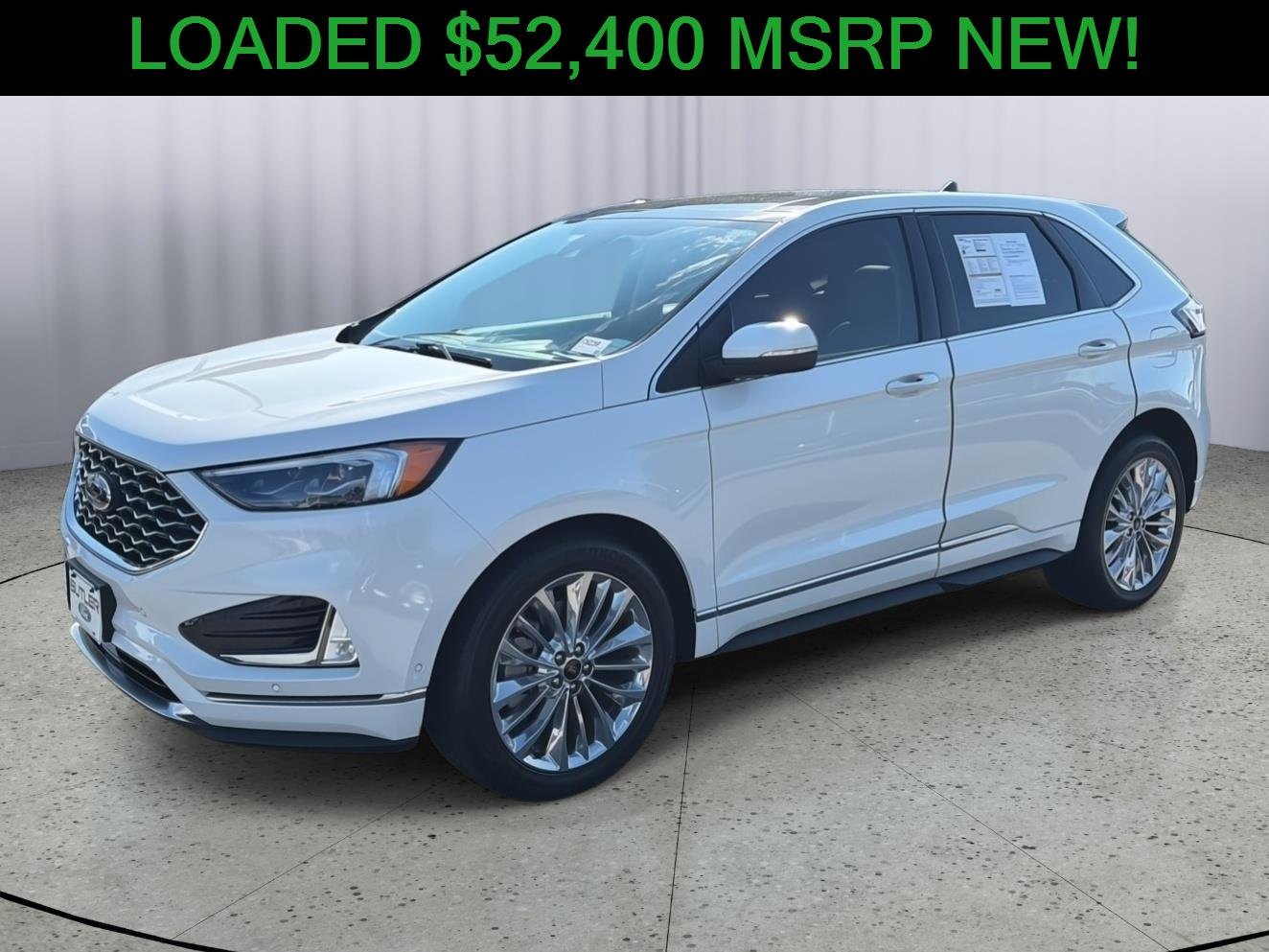 Used 2024 Star White Metallic Tri-Coat Ford Titanium image 1