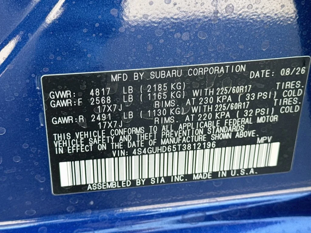 New 2026 Blue Subaru Premium image 40
