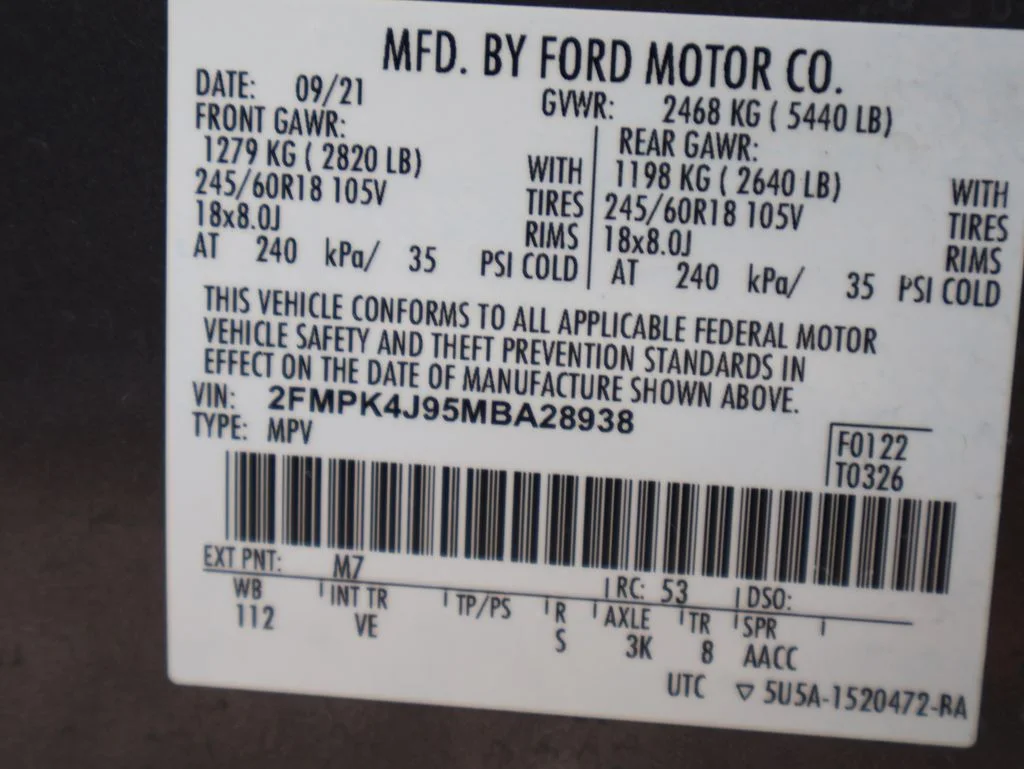 Used 2021 Gray Metallic Ford SEL image 41