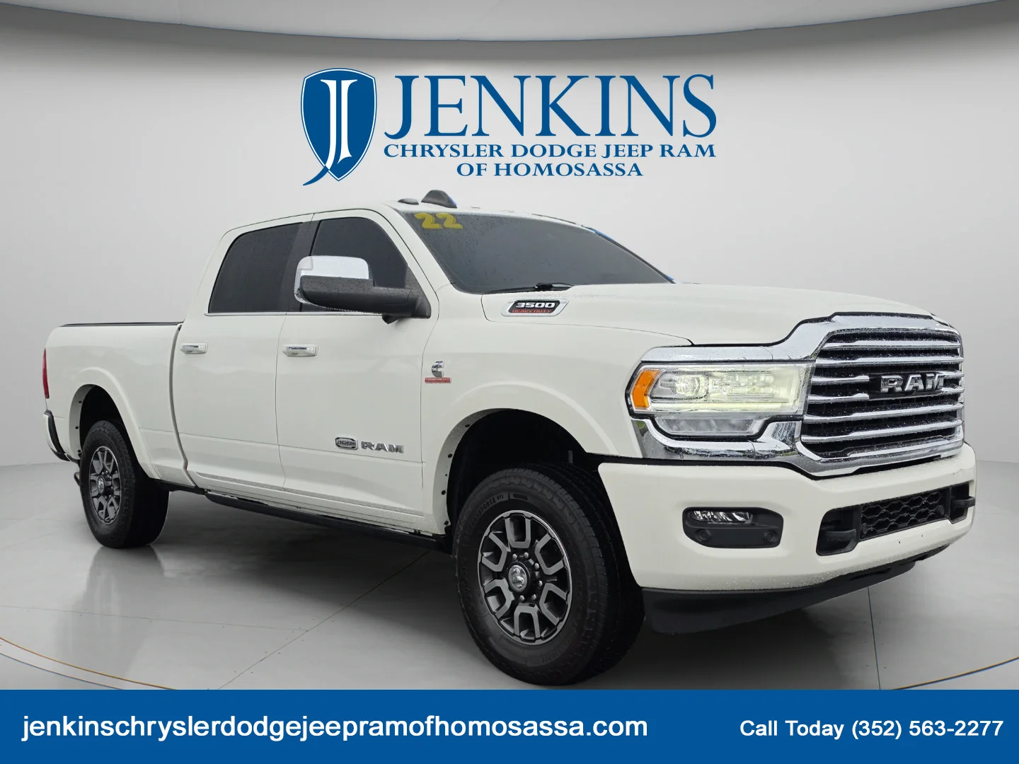 Used 2022 Pearl White Ram Longhorn image 1
