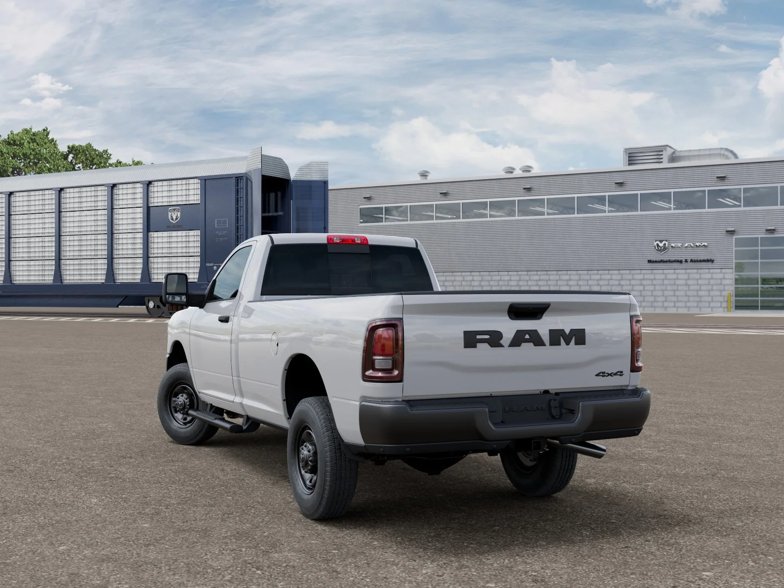 New 2026 Bright White Clear-Coat Exterior Paint RAM Tradesman image 3