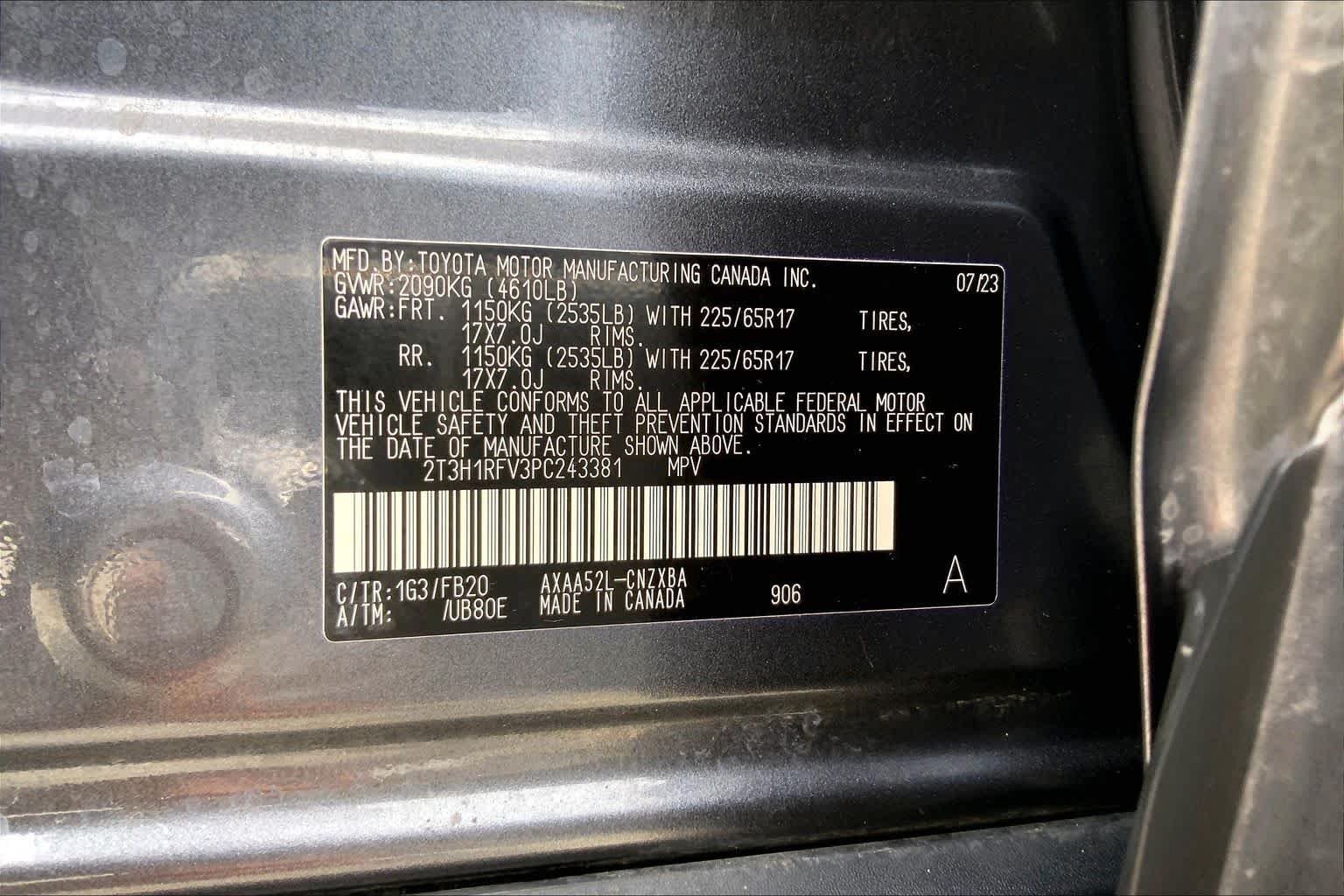 Used 2023 Magnetic Gray Metallic Toyota LE image 36