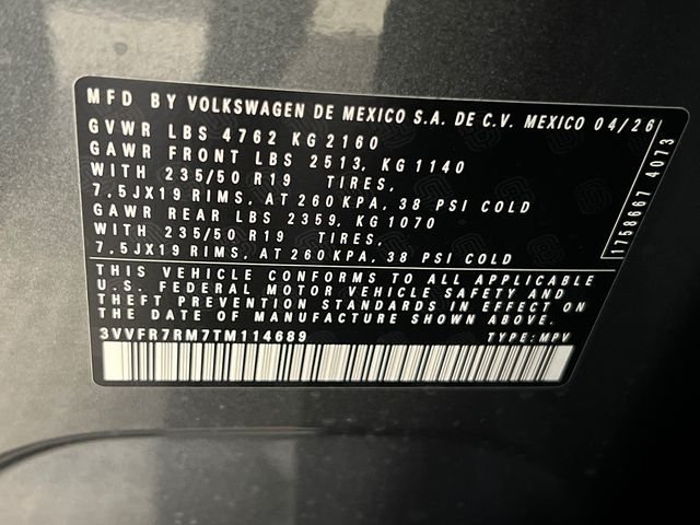 New 2026 Gray Volkswagen 2.0T SE image 21