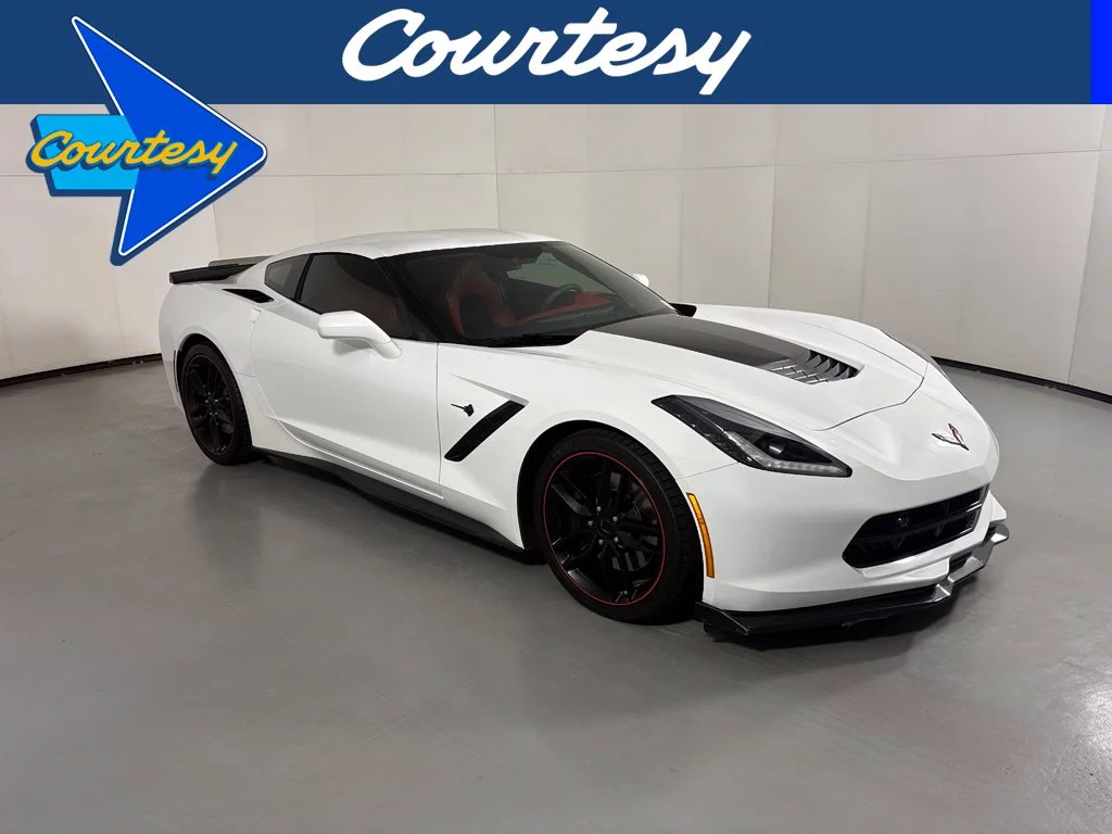 Certified Used 2019 White Chevrolet Stingray Z51 image 1