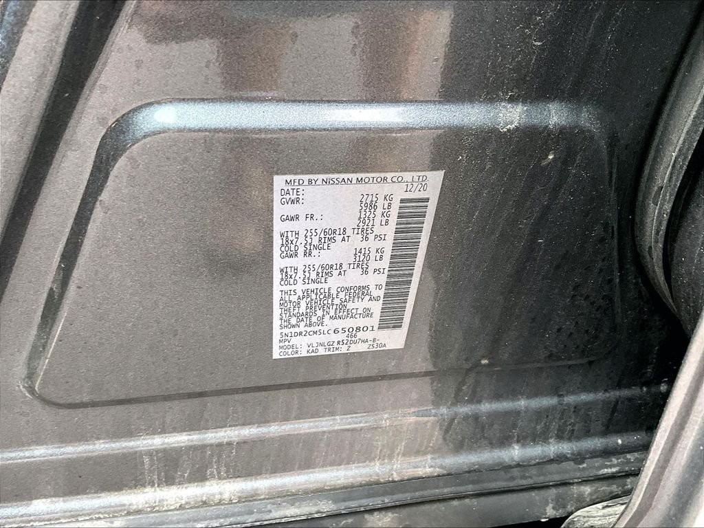 Used 2020 Gray Nissan SL image 9