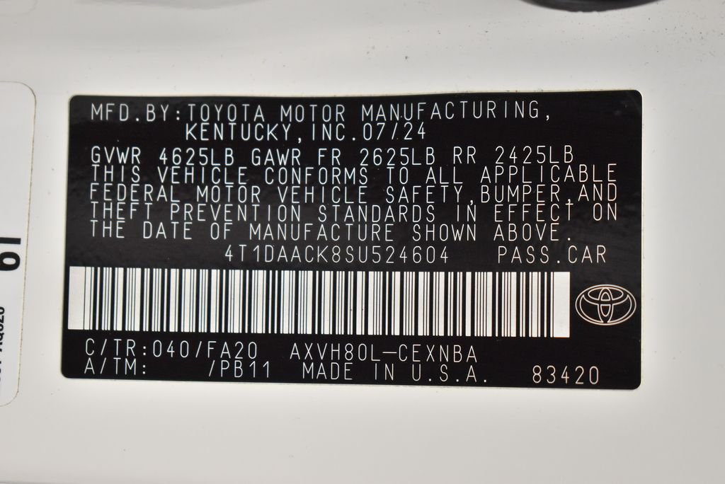 Used 2025 White Toyota LE image 38