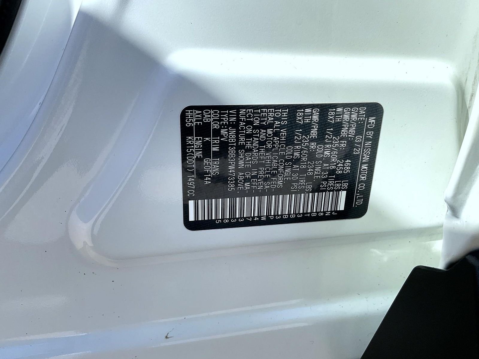 Used 2023 White Nissan SV image 25