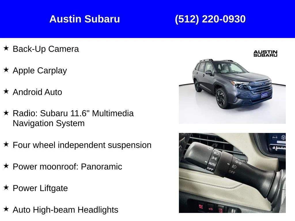 New 2026 Gray Subaru Premium Hybrid image 9