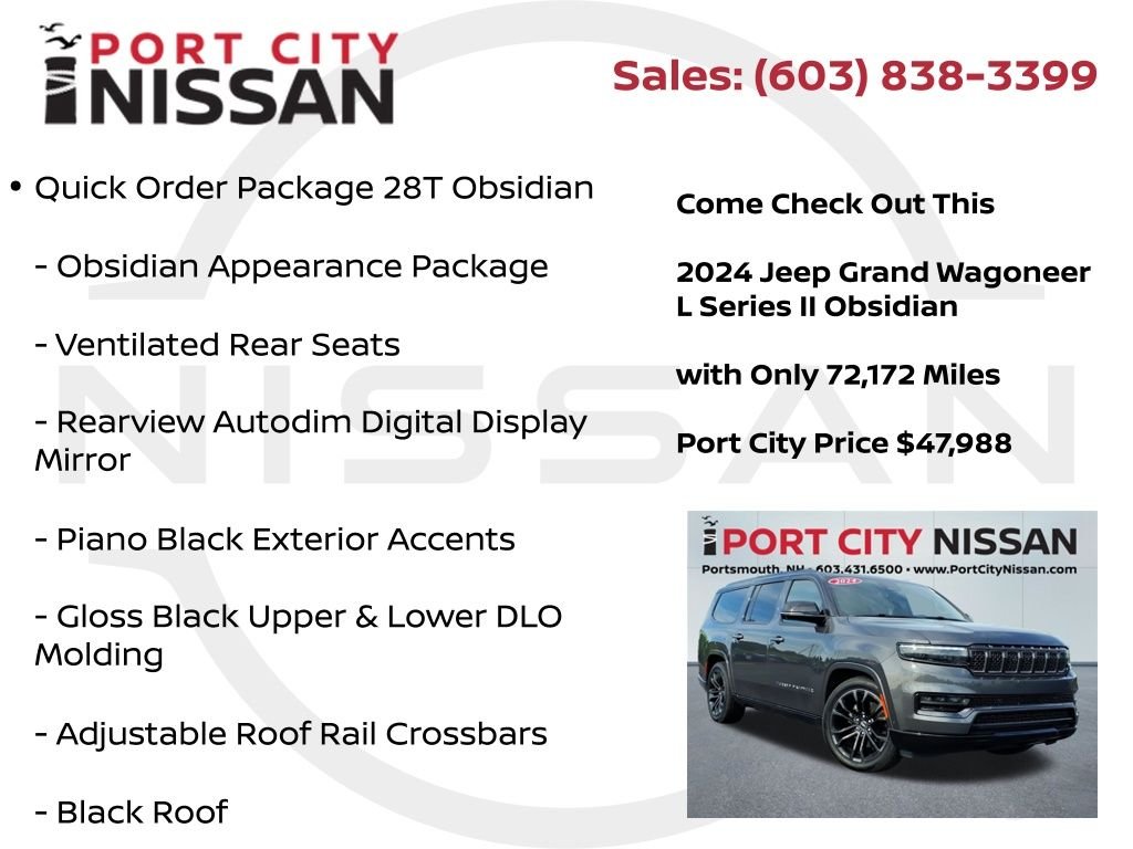 Used 2024 Baltic Gray Metallic Jeep Series II obsidian w/panoramic roof image 8