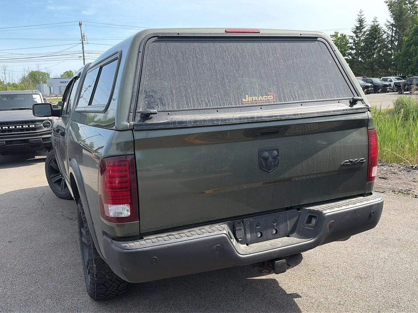 Used 2021 Olive Green Pearlcoat Ram Warlock Quad Cab 4x4 6'4' Box image 42