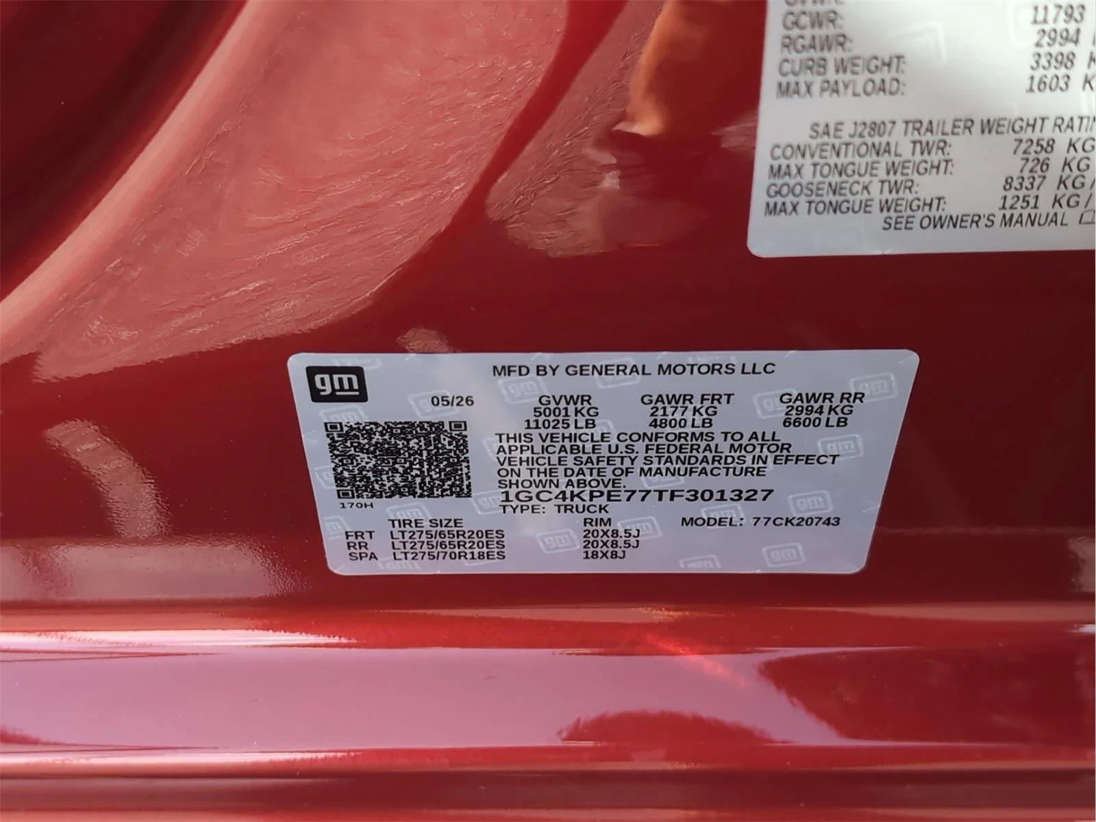 New 2026 Radiant Red Tintcoat Chevrolet LTZ image 30