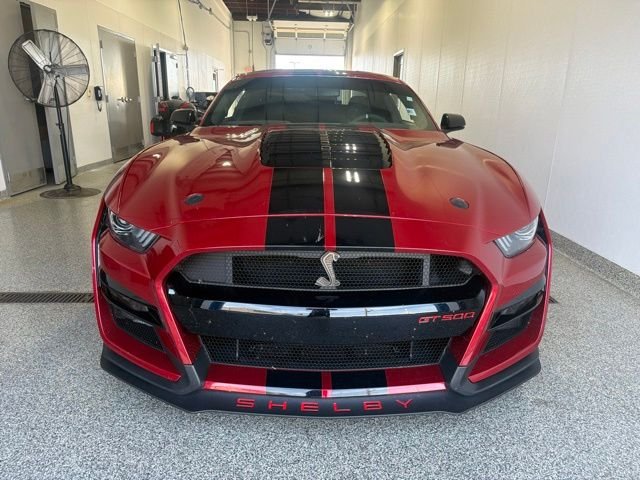 Used 2021 Rapid Red Metallic Tinted Clearcoat Ford Shelby GT500 image 3