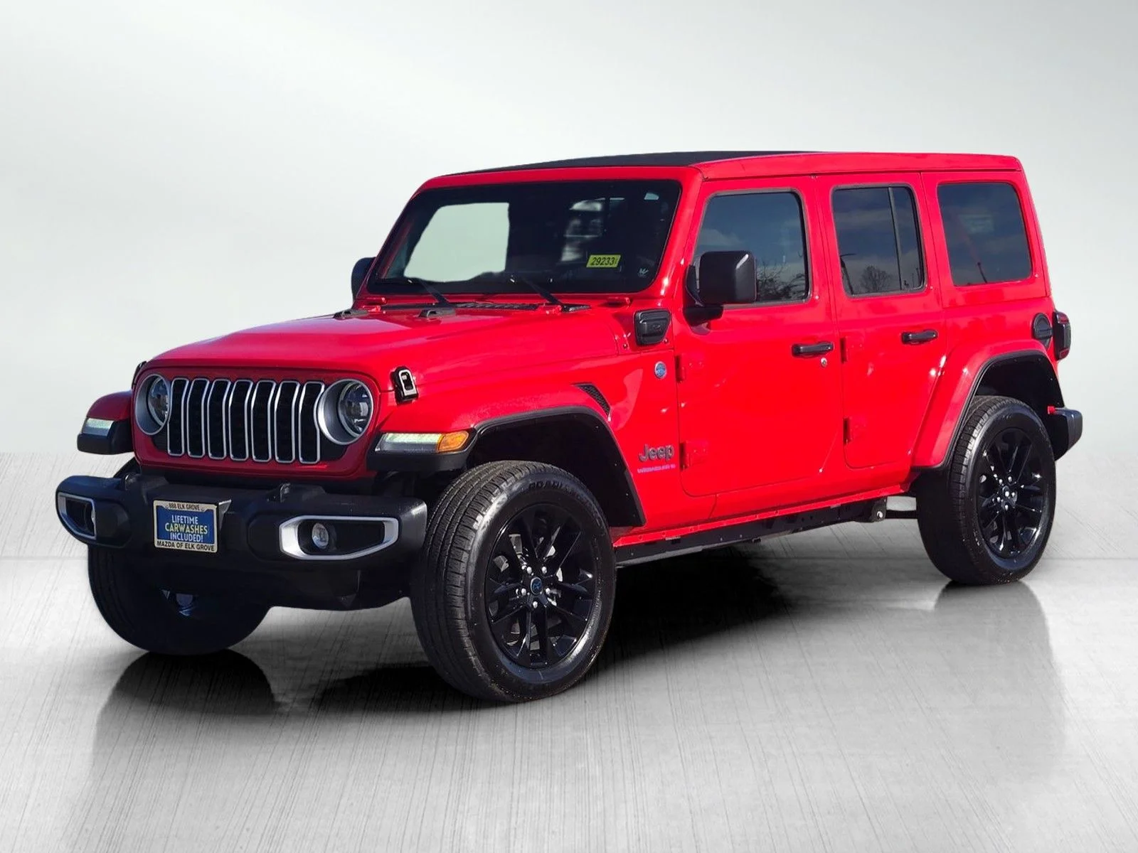 Used 2025 Firecracker Red Clearcoat Jeep Sahara 4xe image 11