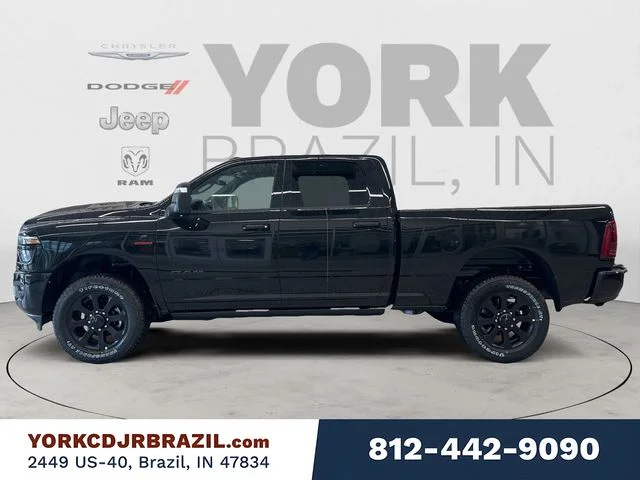 New 2026 Diamond Black Crystal Pearl-Coat Exterior Paint RAM Laramie image 2