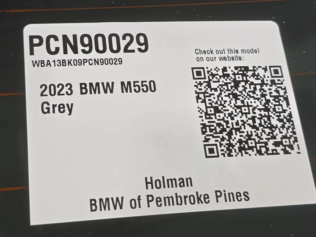 Used 2023 Alvite Gray Metallic BMW M550i xDrive image 28