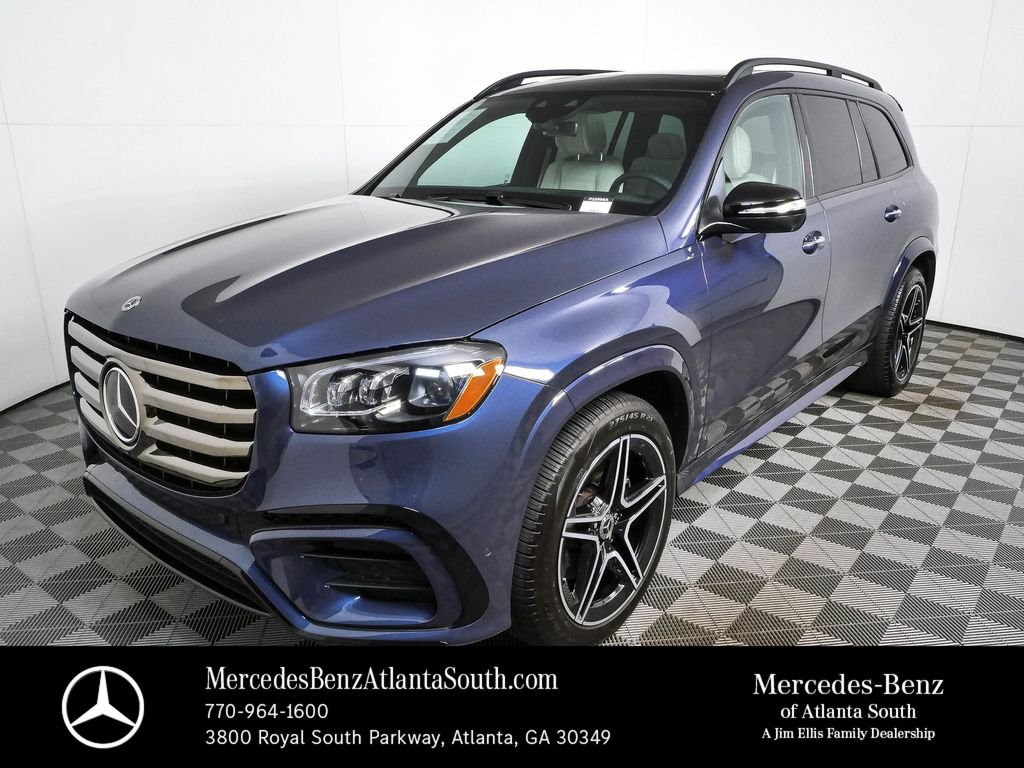 Certified Used 2025 Blue Mercedes-Benz GLS 450 image 1