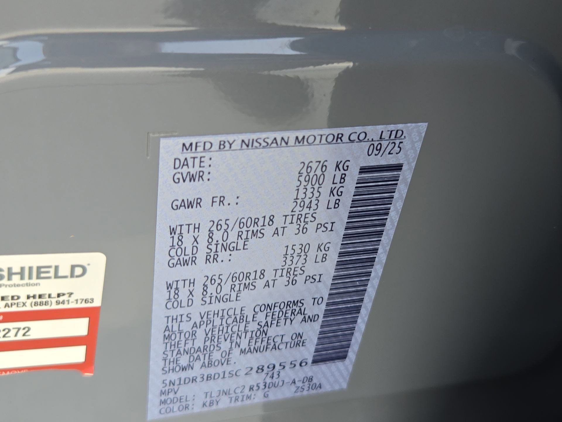 Used 2025 Solid Gray/Super Black Nissan Rock Creek image 33