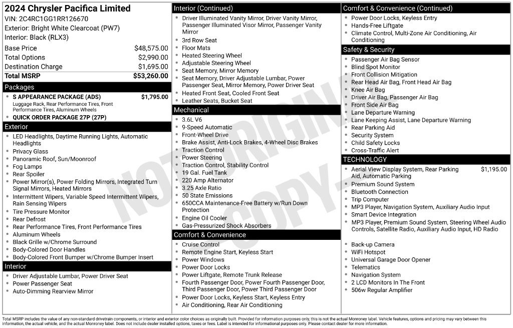 2024 Chrysler Pacifica Limited - Photo 58