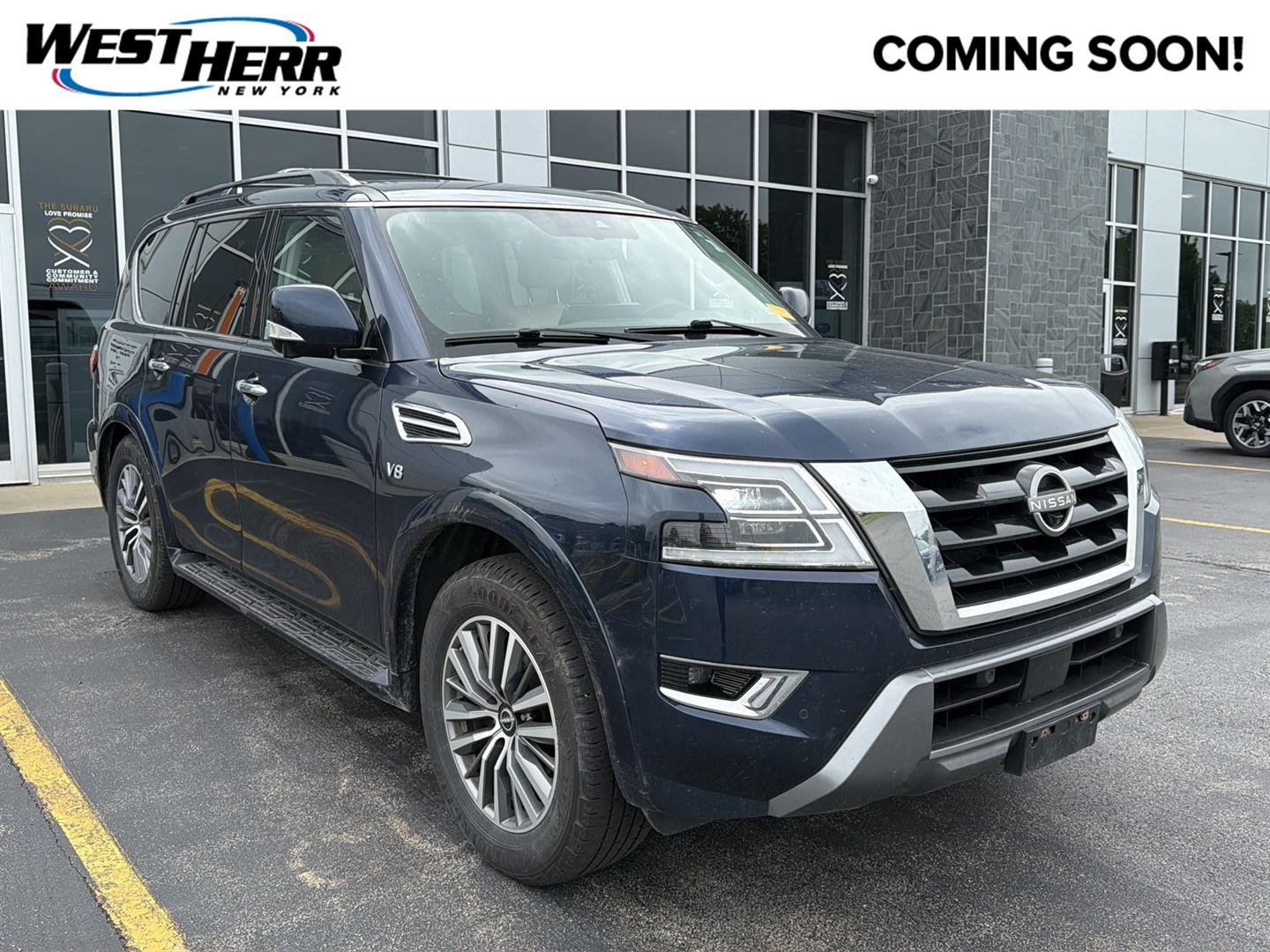 Used 2022 Hermosa Blue Pearl Nissan SL image 1