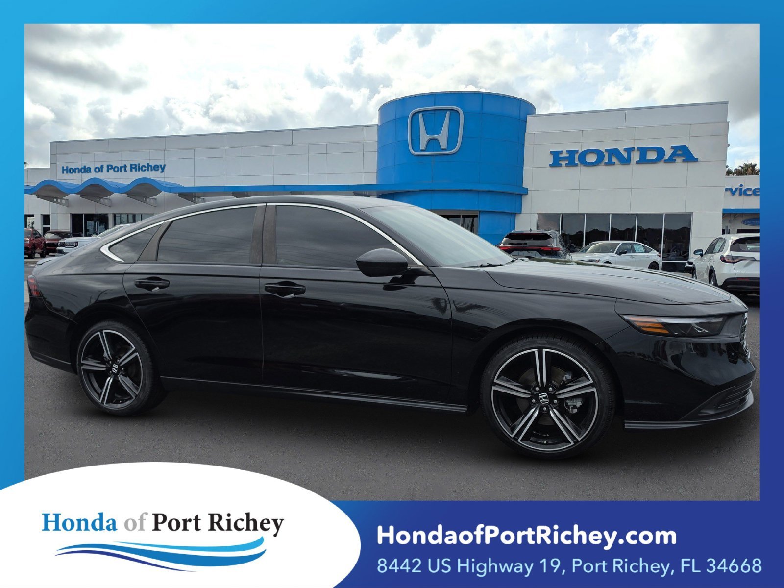 Certified Used 2023 Crystal Black Pearl Honda Sport image 1
