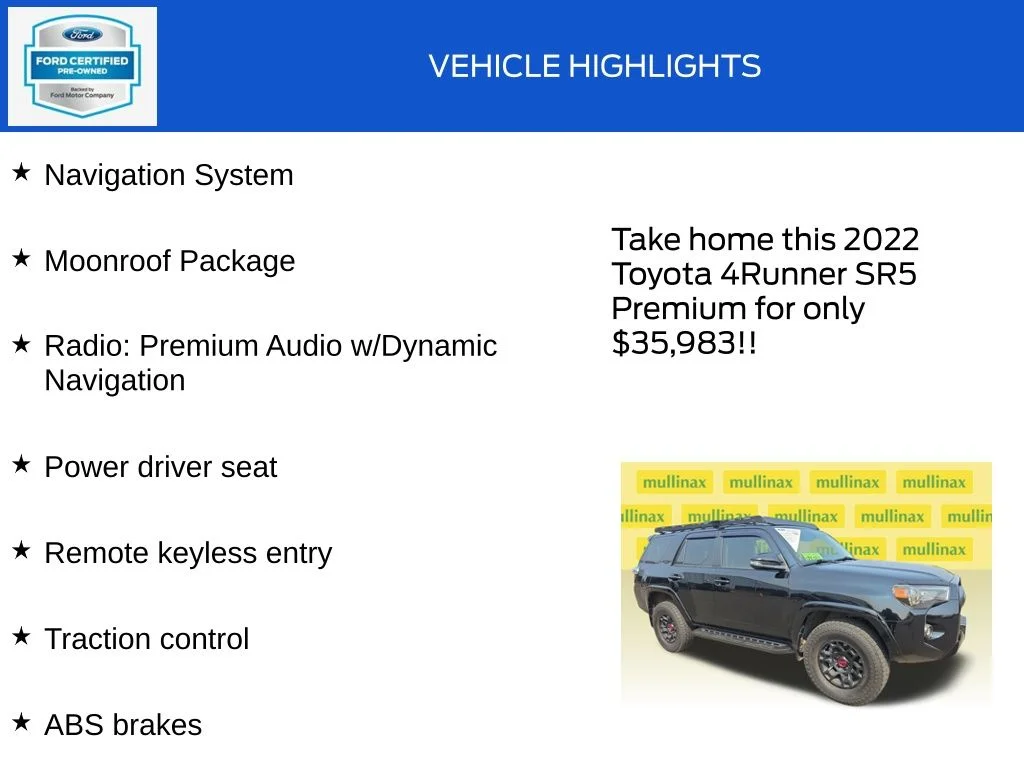 Certified Used 2022 Black Toyota SR5 Premium image 18