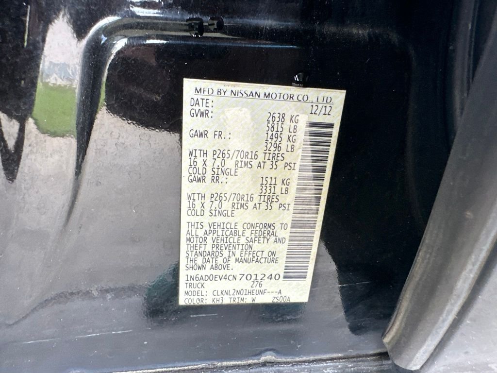 Used 2012 Black Nissan SV image 28