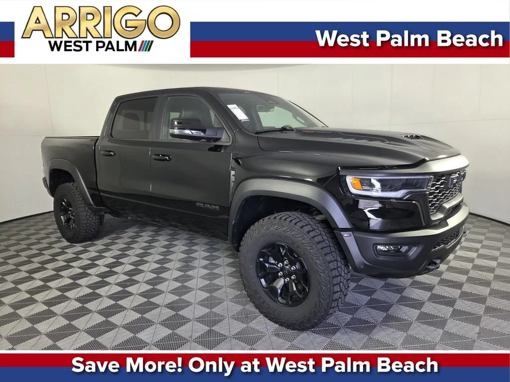 New 2026 Diamond Black Crystal Pearl-Coat Exterior Paint RAM RHO image 1
