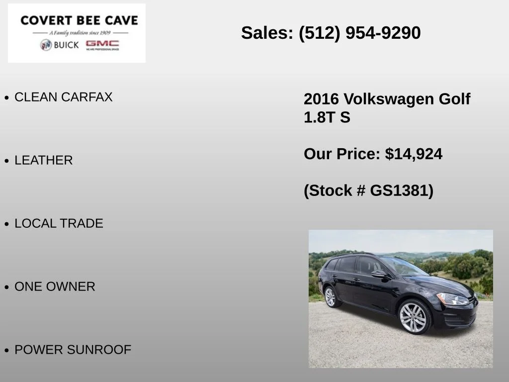 Used 2016 Black Volkswagen S image 6