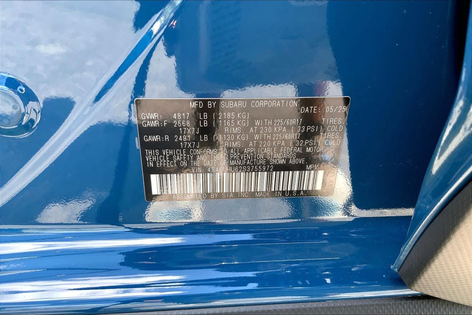 Certified Used 2025 Geyser Blue Pearl Subaru Wilderness image 30